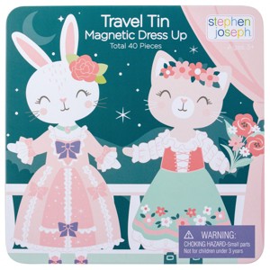 Stephen Joseph Gifts Kids Travel Tin Magnetic Dress Up - 1 of 4