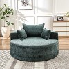 Oversized Chaise Lounge Chenille Single Sofa Sleeper Sofa Couch Upholstered Accent Chair, No Assembly Required, Green/Gray/Beige/Black-ModernLuxe - 2 of 4