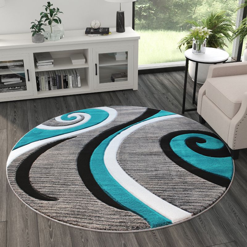 Masada Rugs Sophia Collection Modern Contemporary Hand Sculpted Area Rug, 3 of 7