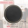 Unique Bargains Round PVC Leather Waterproof Anti-slip Home Decor Coasters 4 Pcs - 2 of 4