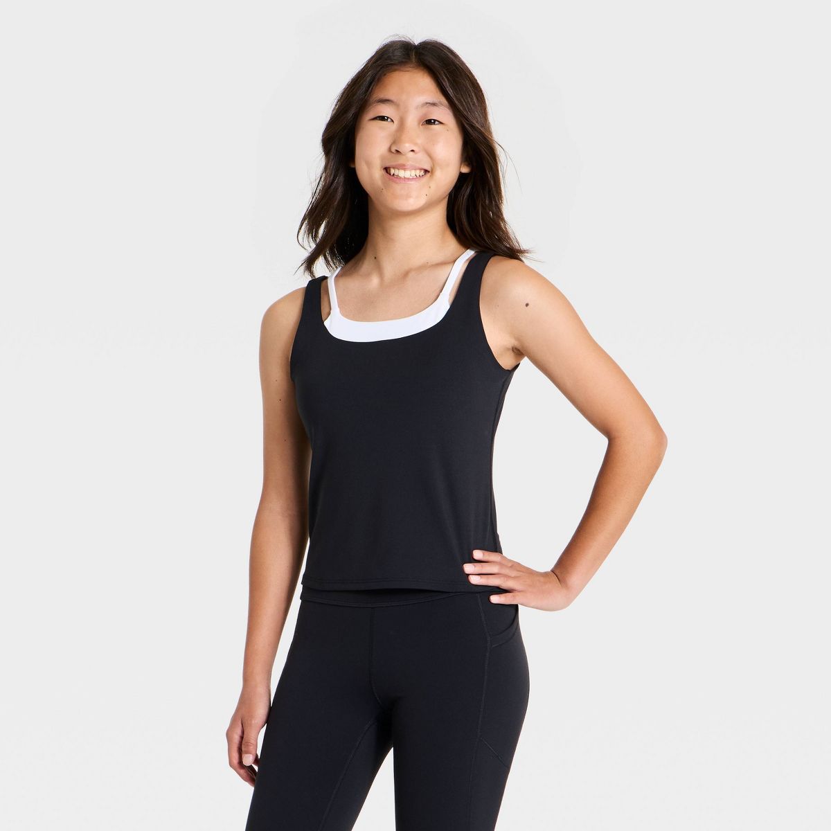 Girls' Double Layer Active Tank Top - All In Motion™