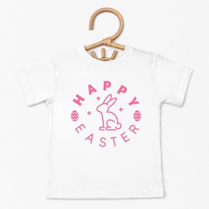 The Juniper Shop Happy Easter Eggs Toddler Short Sleeve Tee - 1 of 4