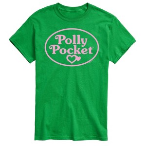 Men's - Polly Pocket - Polly Pocket Pink Logo Short Sleeve Graphic T-Shirt - 1 of 4