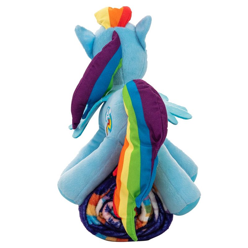 My Little Pony Cute Rainbow Dash Silk Touch &#38; Hugger Kids&#39; Throw Blanket, 1 of 4