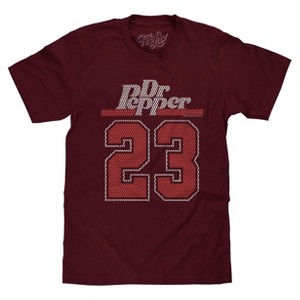 Dr Pepper 23 Varsity Sports Jersey T-Shirt - Burgundy - 1 of 4