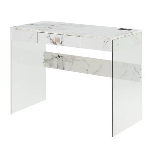 Target cheap glass desk