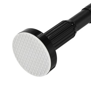 Unique Bargains Carbon Steel Adjustable No Drilling Expandable Shower Curtain Rod - 1 of 4