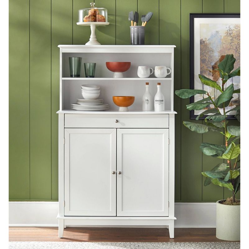Farmhouse Buffet and Hutch White - Buylateral, 3 of 6