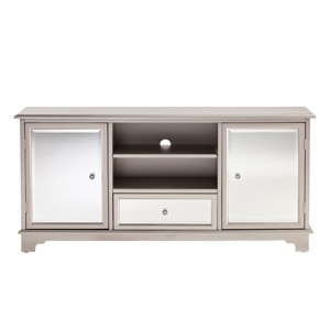 Mirage Mirrored TV Stand - Silver - SEI - 1 of 4