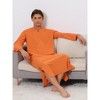 Lars Amadeus Men's V-Neck Long Sleeves Sleeping Nightgown with Pocket - 2 of 4