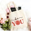 City Creek Prints Be You Canvas Tote Bag - 15x16 - Natural - 2 of 2