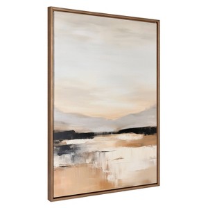 Kate & Laurel All Things Decor 31.5"x41.5" Sylvie Peaceful Landscape III Framed Canvas by Amy Lighthall Gold - 1 of 4