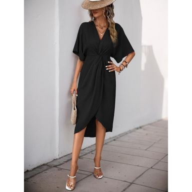 green emerald velvet dress Shop These 15 Petite Fall Dresses Under $50 at Amazon main image 1