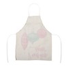 Unique Bargains Christmas Aprons Linen Beige White Red 21.65"x26.77" 1 Pcs - 4 of 4
