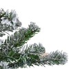 Northlight Pre-Lit Medium Flocked Alpine Artificial Christmas Tree - 4' - Clear Lights - 3 of 4