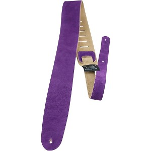 Perri's 2.5" Soft Suede with Premium Backing - Adjustable 44.5"-53" Guitar Strap Purple 44.5 to 53 in. - 1 of 1