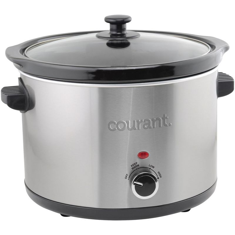 Courant 5 Quart Slow Cooker - Stainless Steel, 3 of 6