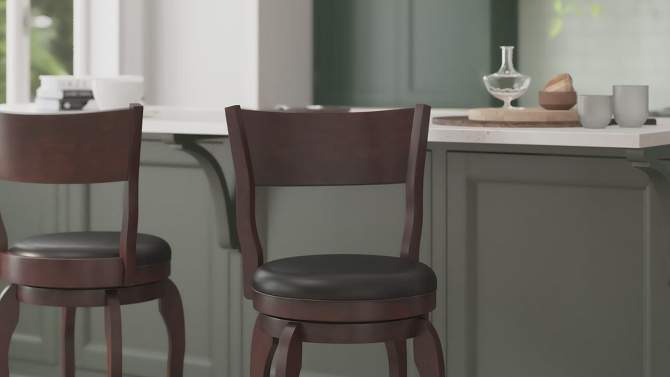 Taylor &#38; Logan 37.75&#34; Enola Round Counter Height Barstool, 2 of 12, play video