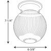 Progress Lighting Madison 1-Light Flush Mount, Brushed Nickel, Clear Ribbed Glass Globe - 2 of 2