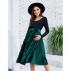 Maternity Dress Women's High Waist Floral Print Pleated Maxi Skirt Casual Flowy Swing A Line Long Skirts - 2 of 4