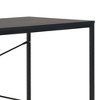 vidaXL Computer Desk Home Office Table Standing Writing Desk with Metal Frame - Black - 3 of 4