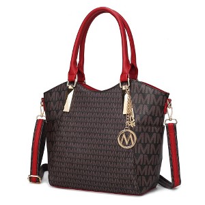 MKF Collection Devorah Stylish Tote Handbag Signature Printed by Mia K - 1 of 4