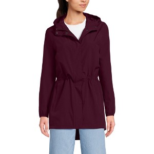 Lands' End Women's Squall Packable Waterproof Raincoat - 1 of 4