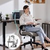 SEVOBAL Task and Office Chairs Adjustable Back Mesh Computer Chair with Lumbar Support, Flip Up Arms for Home, Workspace, Gray, 25.5"*26.3"*48" - 4 of 4