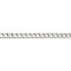 Black Bow Jewelry Men's 6.25mm Sterling Silver Flat Square Curb Chain Bracelet - image 2 of 4