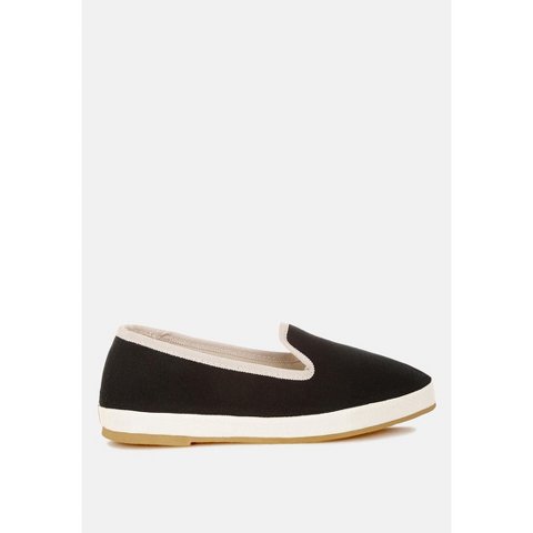 Женские туфли London Rag Womens Moshka Round Toe Canvas Slip-On Loafers 6