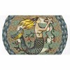 Earth Rugs Mermaid Printed Round Trivet – 10"x10" Braided Jute Mat with Coastal Fantasy Ocean Design - 3 of 3