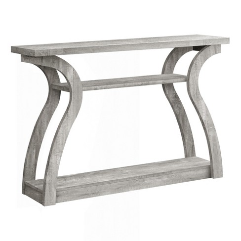 Monarch Specialties Home Entryway Stylish 47" Long Wood Look Accent Table Gray 