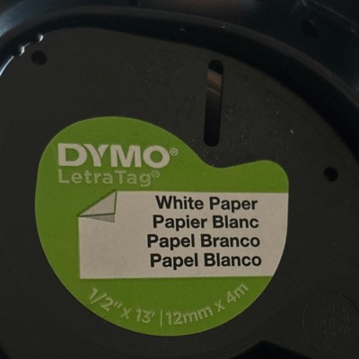 Dymo 2050823 Label Maker Tape 1/2w White : Target