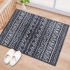 World Rug Gallery Contemporary Geometric Bohemian Machine Washable Area Rug - 2 of 4