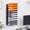 VEVOR File Wall Rack,One-Piece 10 Pockets Mesh Wall File Holder,Wall Mounted Magazine Mail Paper & Document Storage Folder,Metal Wall File Organizer - 2 of 4