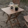 Barebones Brown Ridgetop Wood Folding Table - 4 of 4