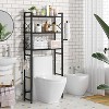 Simple Trending Over The Toilet Storage Rack Black - 2 of 4