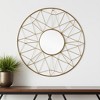 HomeRoots 32" Gold Metal Round Accent Mirror - 2 of 4