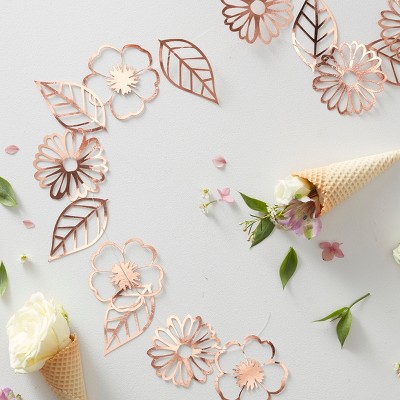 Foiled Ditsy Floral Garland