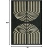Modern Geometric Rug Soft Washable Non-Slip Low Pile Carpet Indoor for Living Room Dining Room Bedroom - 2 of 4