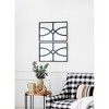 Wooakway 23.6"H 15.7"W 2-Piece Wood Accent Wall Mirrors Distressed Window Pane Mirrors for Living Room Entryway Bedroom Black - 4 of 4