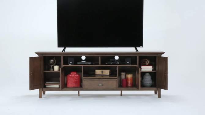 54" Mansfield Solid Wood TV Media Stand - Wyndenhall, 2 of 10, play video