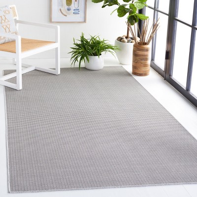 Gray 5'1" x 7'6" Synthetic Rectangular Area Rug