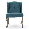 CAVINAS Linen Accent Chair with Button Tufted Backrest,Modern Upholstered Living Room Chairs,Reading Chairs for Living Room - 4 of 4