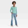 Girls' Long Sleeve Pointelle T-Shirt - Cat & Jack™ - 3 of 3