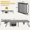 Yaheetech Folding Tanning Chair with 5 Back Adjustable Positions - 3 of 4