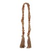 Sagebrook Home Wooden Bead Garland - Contemporary Rustic Natural Brown Mango Wood Home Decor Beaded Accent - 3 of 4