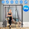NewHome "2Pcs Magnetic Screen Door for Double Doors, 72x80in Self-Sealing Mesh for Sliding & Patio Doors" Black - 2 of 4