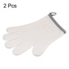 Unique Bargains Heat Resistant Kitchen Textiles Soft Lining Silicone Oven Mitts 2 Pcs - 3 of 4