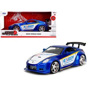 2003 Nissan 350Z "Exedy Racing Clutch" Candy Blue and White "JDM Tuners" Series 1/24 Diecast Model Car by Jada - 1 of 4